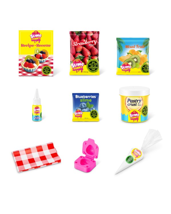 SLIME MART комплект для изготовления слайма Shopping Bag Fruit Tart