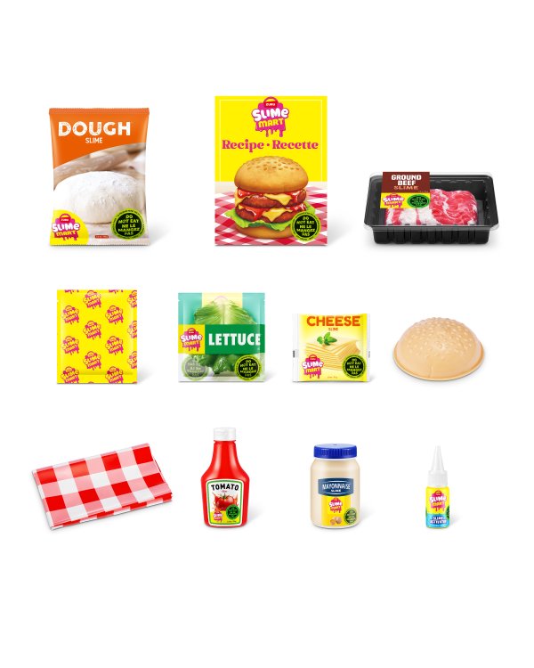 SLIME MART комплект для изготовления слайма Shopping Basket Burger