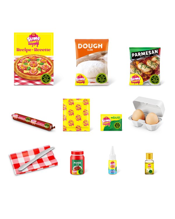 SLIME MART комплект для изготовления слайма Shopping Basket Pizza