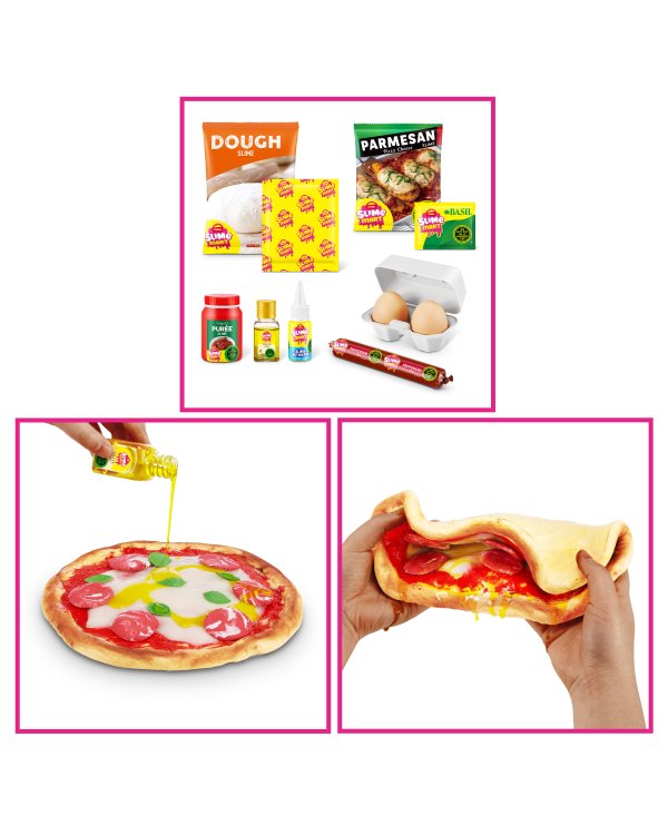 SLIME MART комплект для изготовления слайма Shopping Basket Pizza