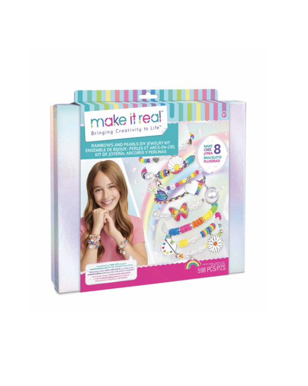 MAKE IT REAL DYI комлпект для создания украшений "Радуга и жемчуг"