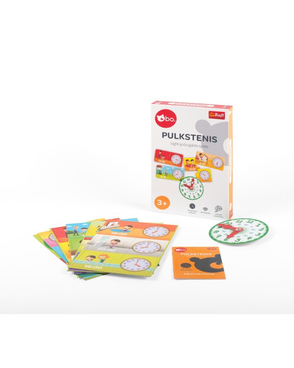bo. Развивающая настольная игра "Часы" (на латышском языке)