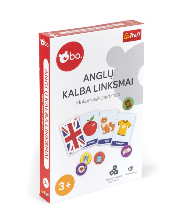 bo. Развивающая настольная игра "Учим английский" (на литовском языке)