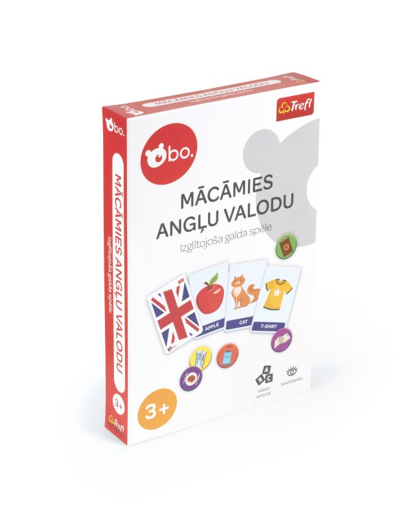bo. Развивающая настольная игра "Учим английский" (на латышском языке)