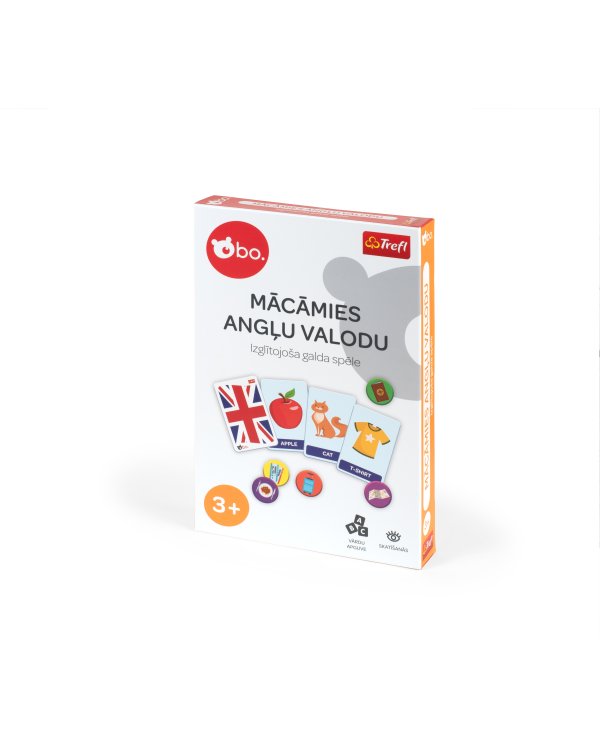 bo. Развивающая настольная игра "Учим английский" (на латышском языке)