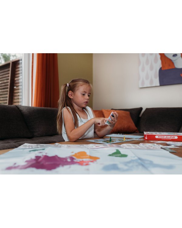 bo. Развивающая настольная игра "Страны и флаги" (на эстонском языке)