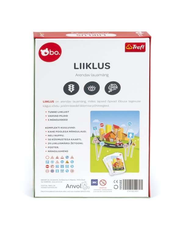 bo. Развивающая настольная игра "Дорожное движение" (на эстонском языке)