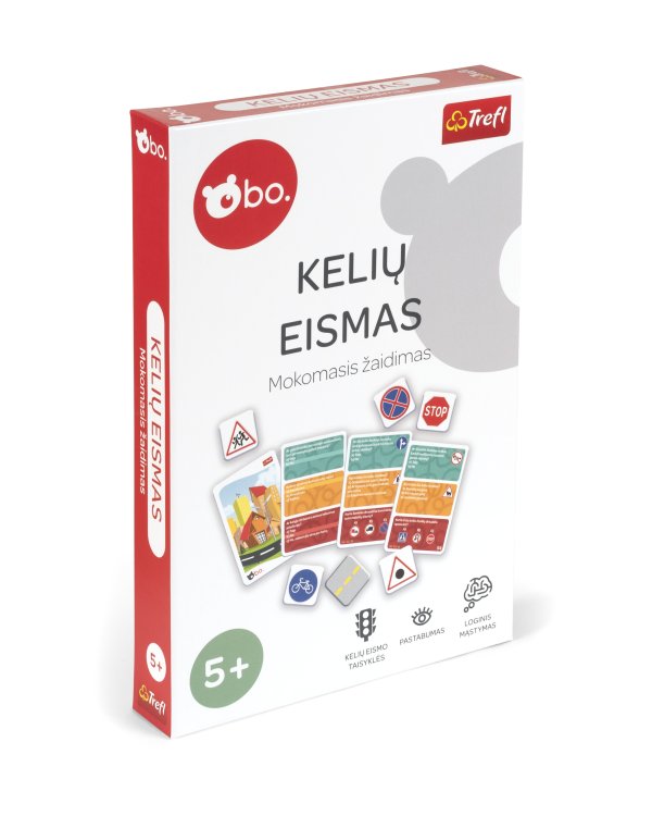 bo. Развивающая настольная игра "Дорожное движение" (на литовском языке)