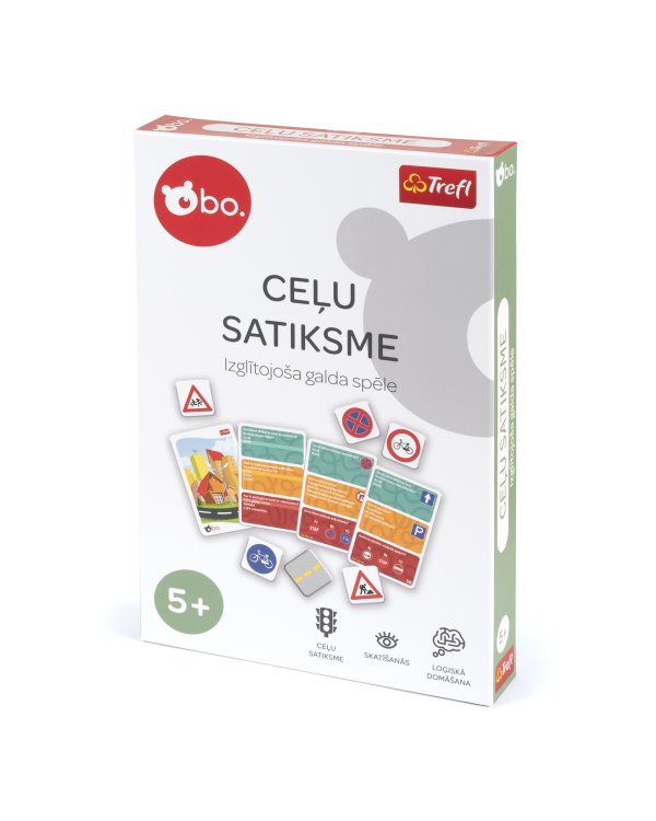 bo. Развивающая настольная игра "Дорожное движение" (на латышском языке)