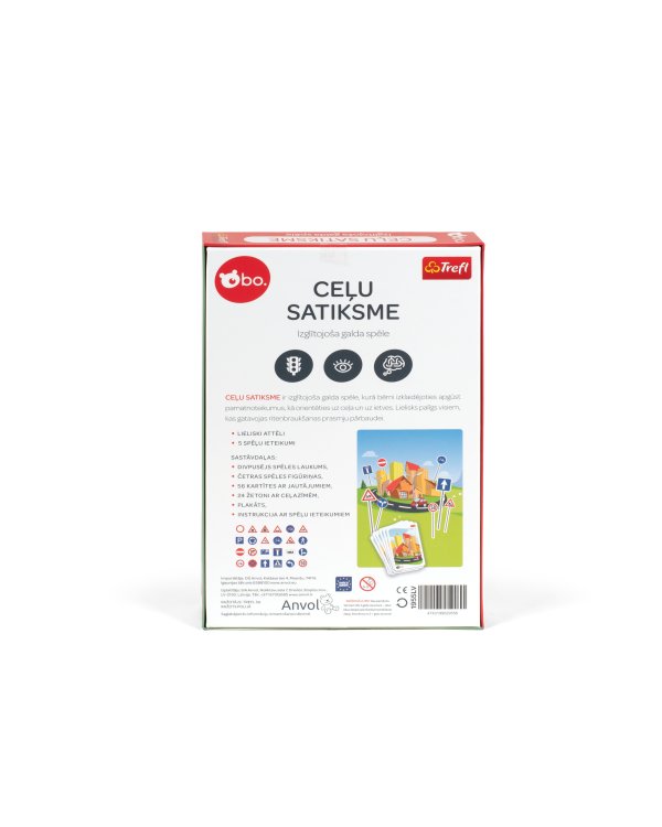 bo. Развивающая настольная игра "Дорожное движение" (на латышском языке)