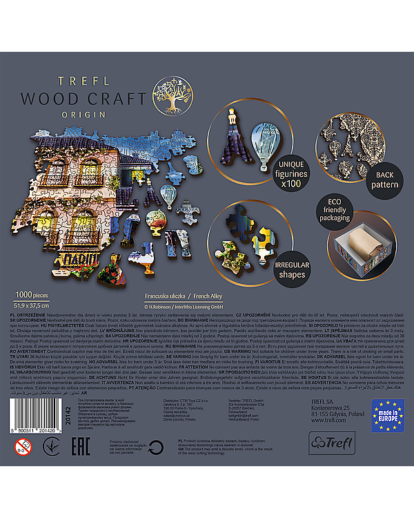 TREFL Пазл из дерева Французская аллея 1000 шт.