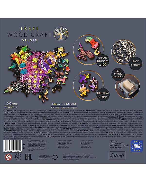 TREFL Пазл из дерева Кошка 1000 шт.