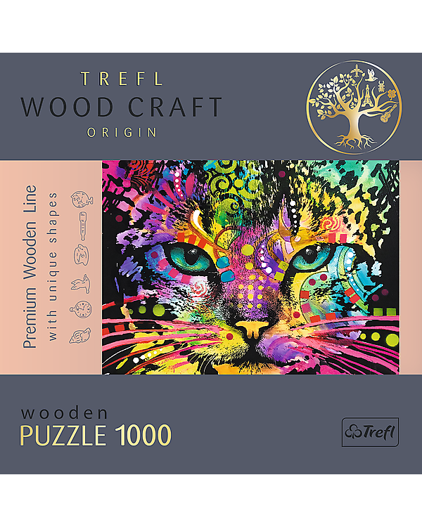 TREFL Пазл из дерева Кошка 1000 шт.
