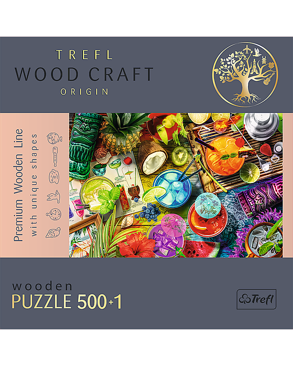 TREFL Пазл из дерева Коктейли 500+1 шт.