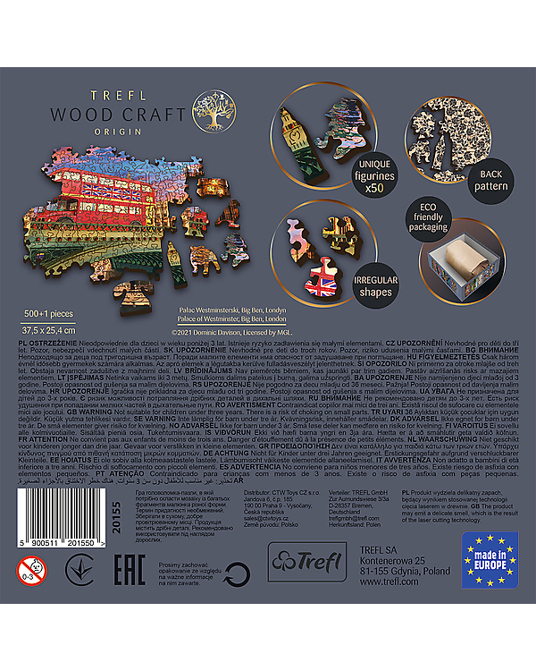 TREFL Пазл из дерева Лондон 500+1 шт.