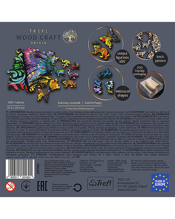TREFL Пазл из дерева Щенок 500+1 шт.