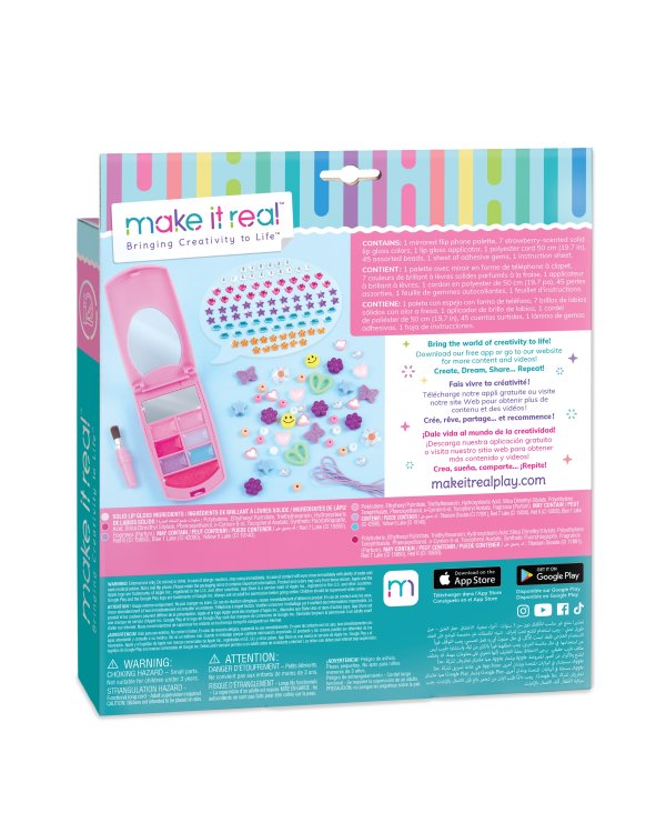 MAKE IT REAL Телефон с браслетом и блеском для губ