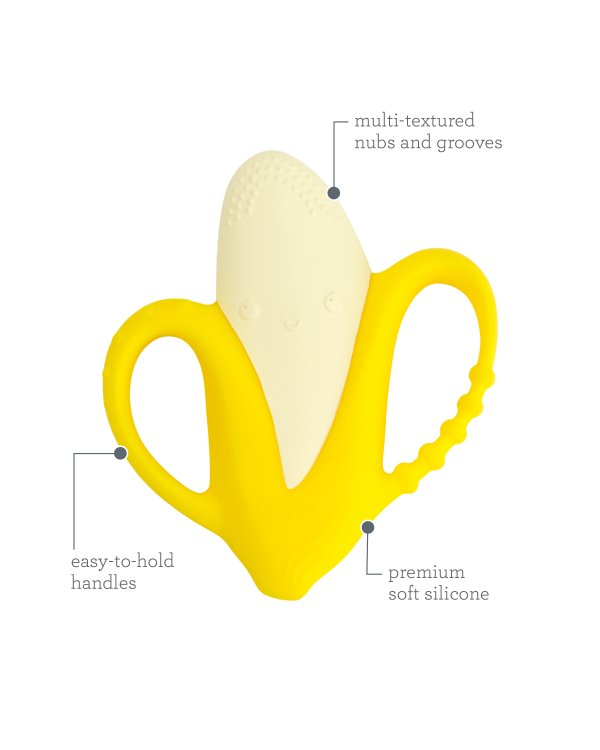 INFANTINO Прорезыватель-погремушка, Банан