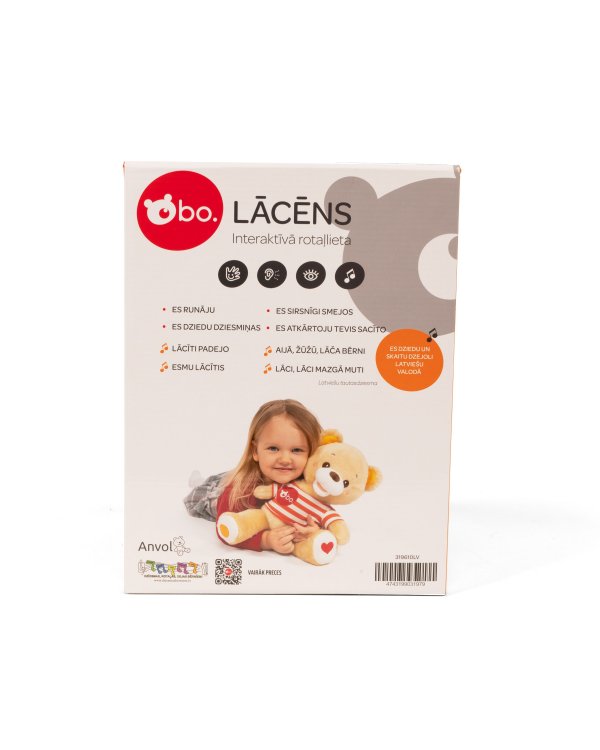 bo. интерактивная игрушка медведь (на латышском языке)