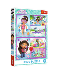 TREFL GABBY´S DOLLHOUSE Набор пазлов Играй с Габби, 2x70 шт.