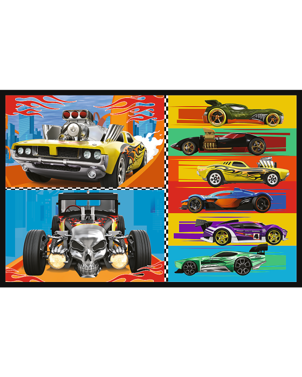 TREFL HOT WHEELS Набор пазлов Игрушечные машинки, 2x70 шт.