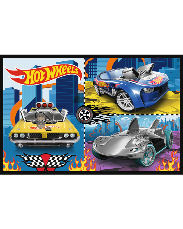 TREFL HOT WHEELS Набор пазлов Игрушечные машинки, 2x70 шт.