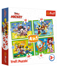 TREFL MICKEY MOUSE Комплект пазлов 4в1