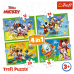 TREFL MICKEY MOUSE Комплект пазлов 4в1