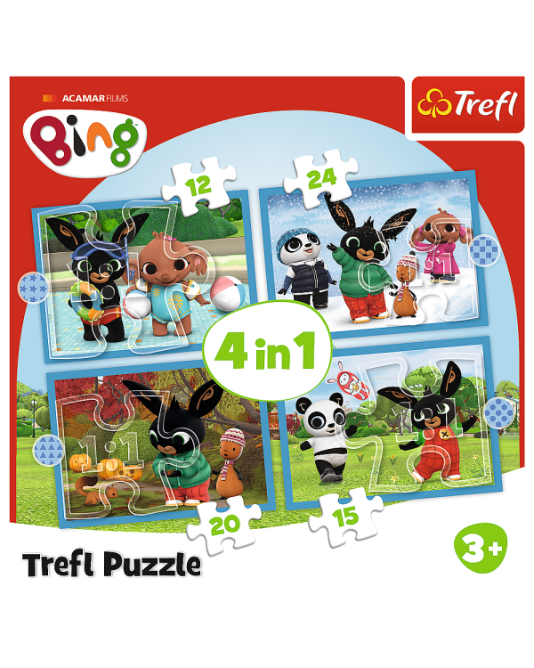 TREFL BING Комплект пазлов 4в1