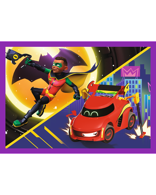 TREFL BATWHEELS Комплект пазлов 4в1 Бэтколёса