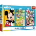 TREFL DISNEY MICKEY MOUSE Комплект пазлов, 3x80 шт.