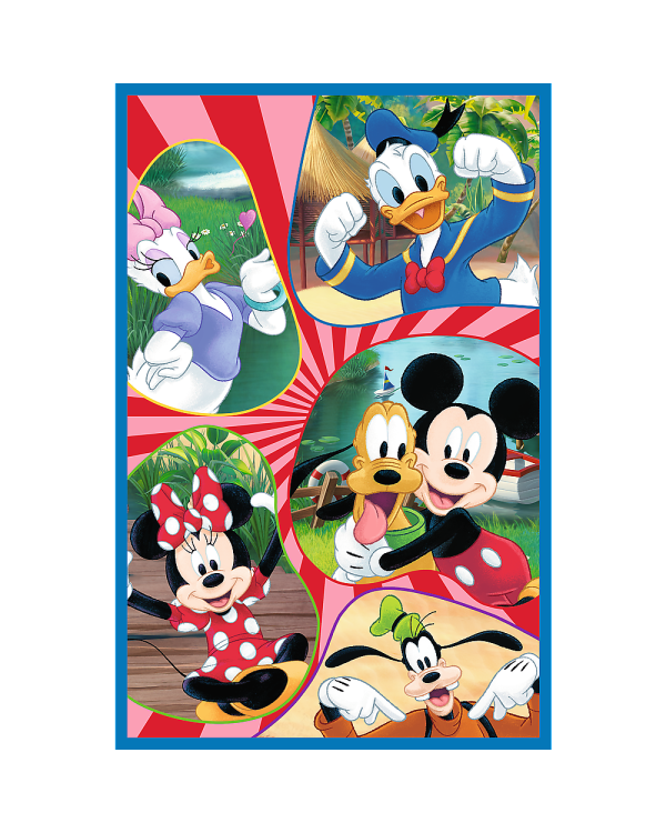 TREFL DISNEY MICKEY MOUSE Комплект пазлов, 3x80 шт.