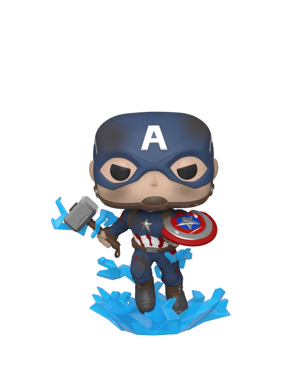 FUNKO POP! Vinyl: Фигурка Avengers: Endgame - Captain America w/Broken shield and Mjölnir