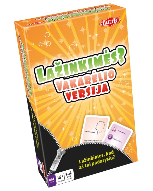 TACTIC Настольная игра Wanna Bet? Party Travel (на литовском яз.)