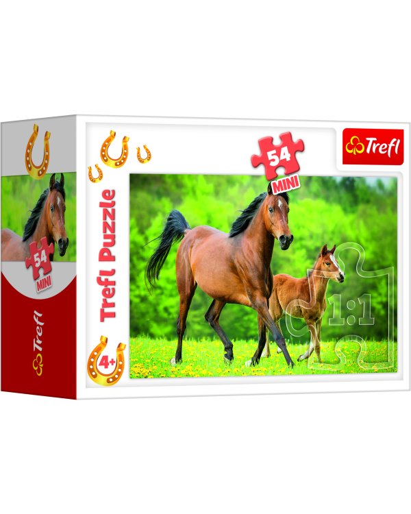 TREFL Мини пазл 54 Лошади