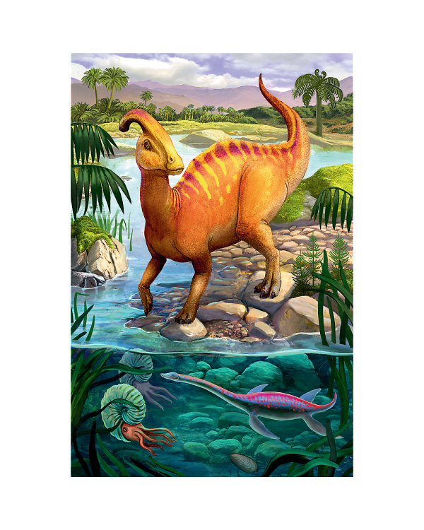 TREFL Мини пазл 54 Динозавры