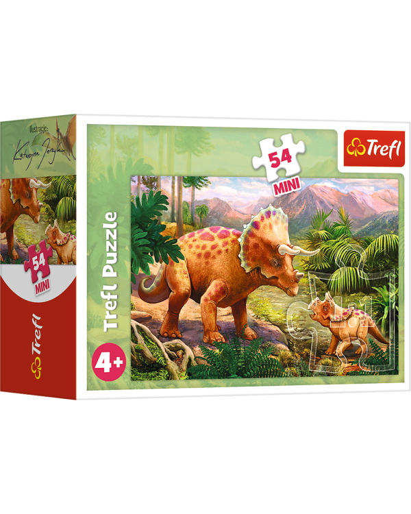 TREFL Мини пазл 54 Динозавры