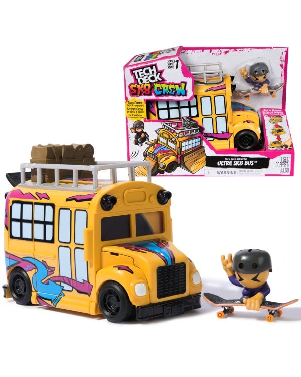 TECH DECK игровой набор Sk8 Crew Школьный автобус