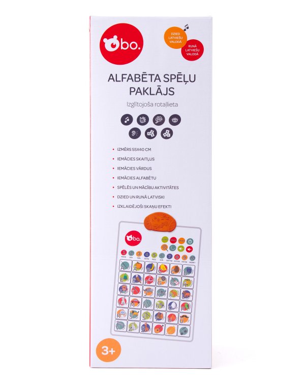 bo. Обучающая игрушка - Коврик-азбука, на латышском языке