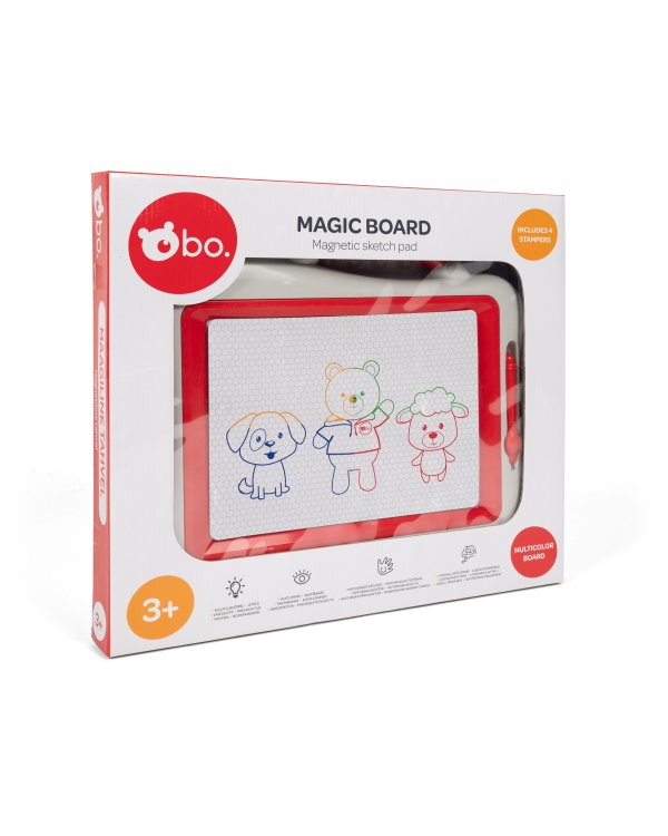 bo. Доска для рисования со штампами, 39x32 см