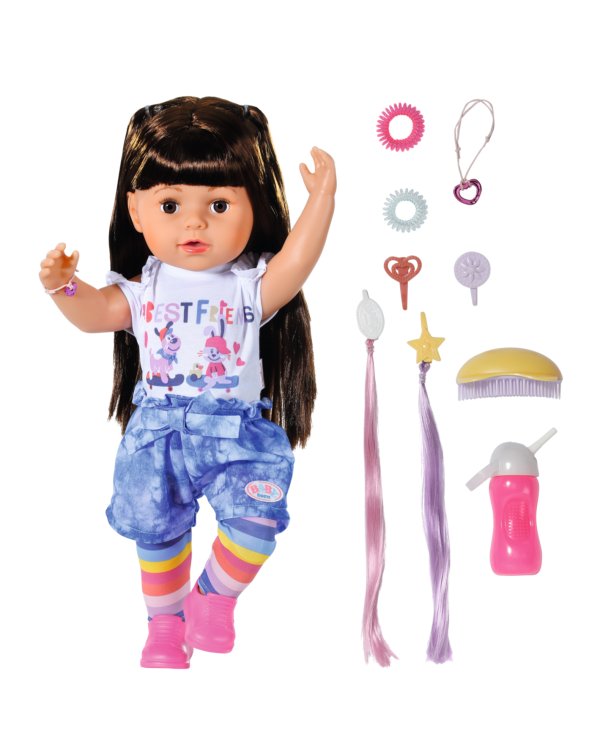 BABY BORN Кукла сестра брюнетка, 43 см