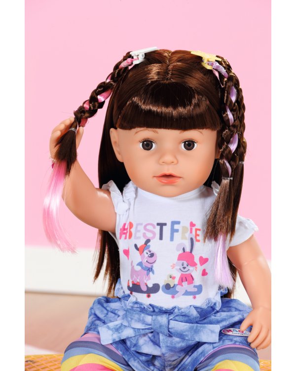 BABY BORN Кукла сестра брюнетка, 43 см