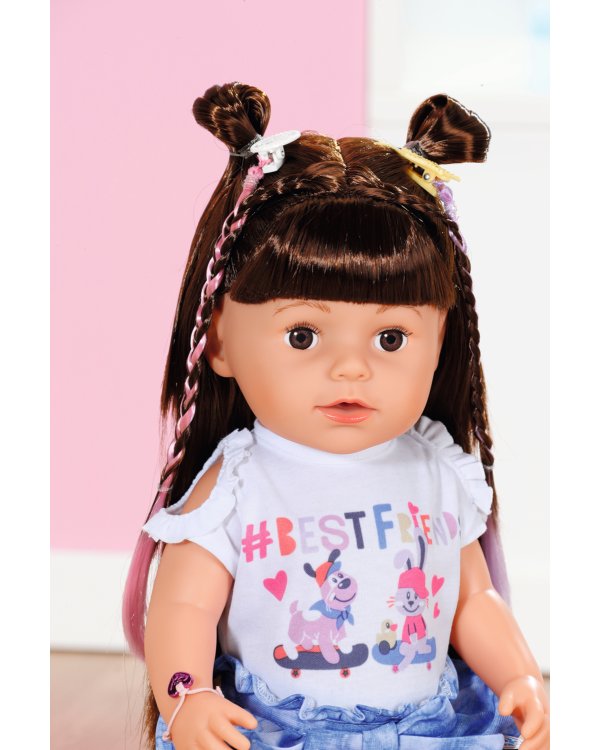 BABY BORN Кукла сестра брюнетка, 43 см