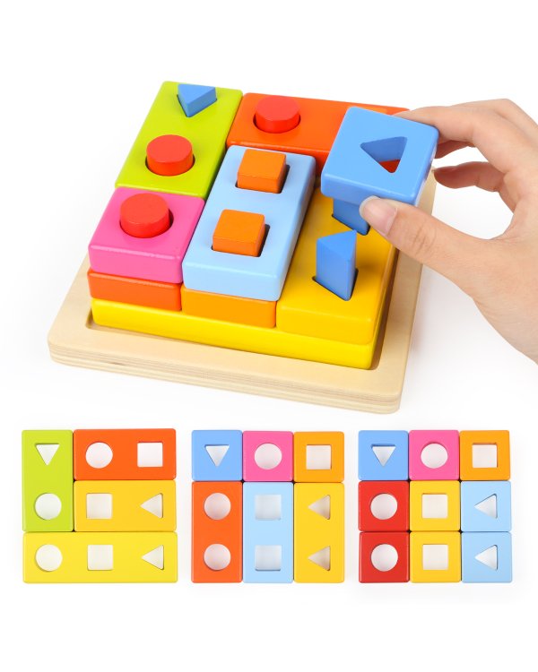TOPBRIGHT Деревянный сортер "Геометрические блоки"