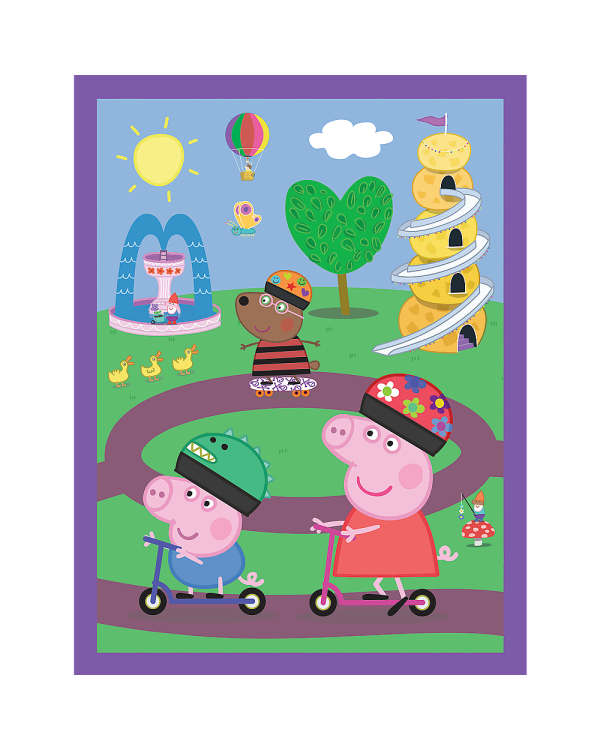 TREFL PEPPA PIG Комплект пазлов "Свинка Пеппа" 30шт. + 48шт. + 24 мемо