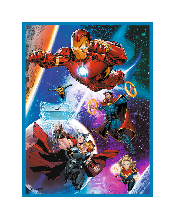 TREFL AVENGERS Комплект пазлов 30шт. + 48шт. + 24 мемо