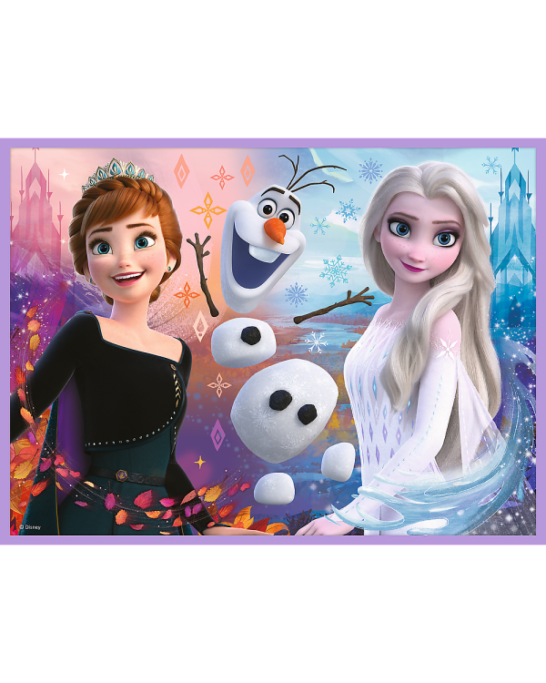 TREFL FROZEN Комплект пазлов "Холодное сердце 2" 30шт. + 48шт. + 24 мемо