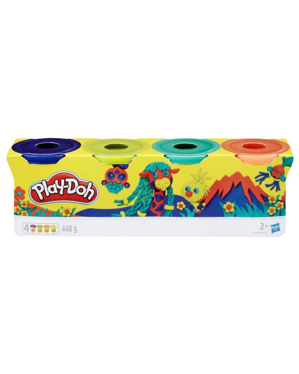 PLAY-DOH масса для лепки, 4 шт