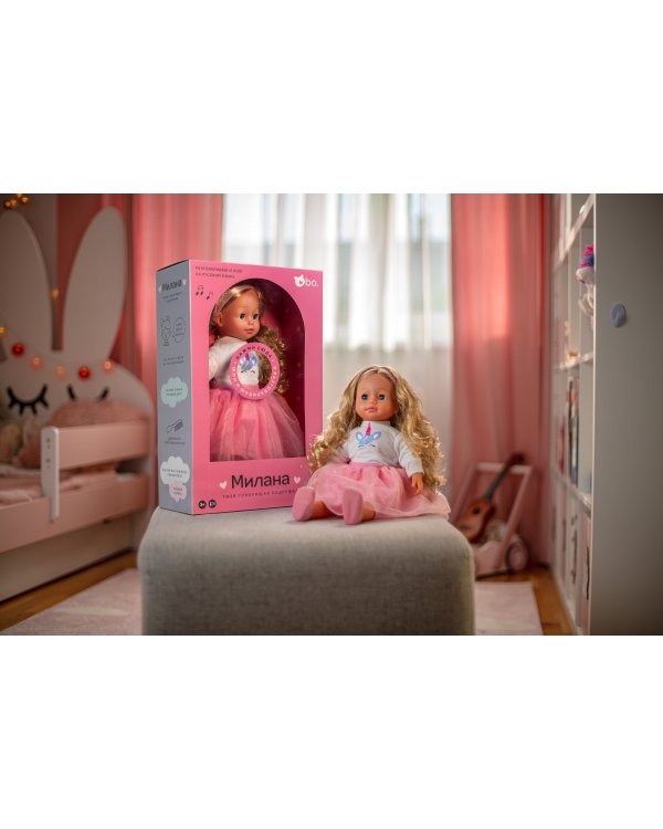bo. Интерактивная кукла "Милана" (разговаривает на русском языке), 40 см