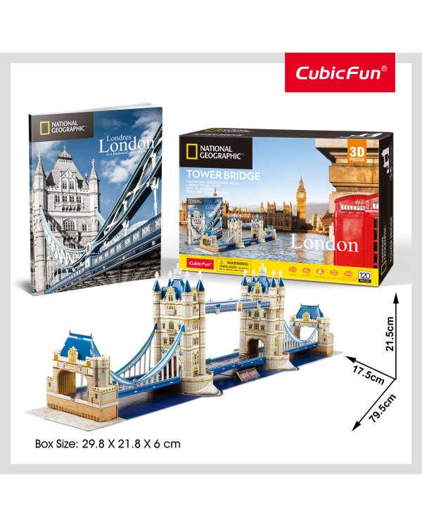 CUBICFUN 3D-пазл National Geographic Тауэрский мост